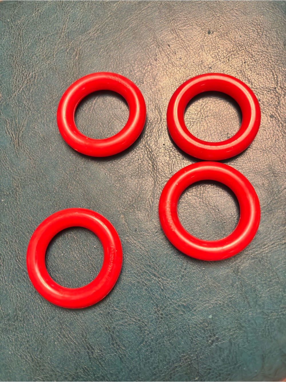 Red napkin Ring Set - Pack of 4